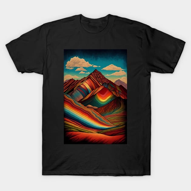 Rainbow Mountains T-Shirt by TheJadeCat